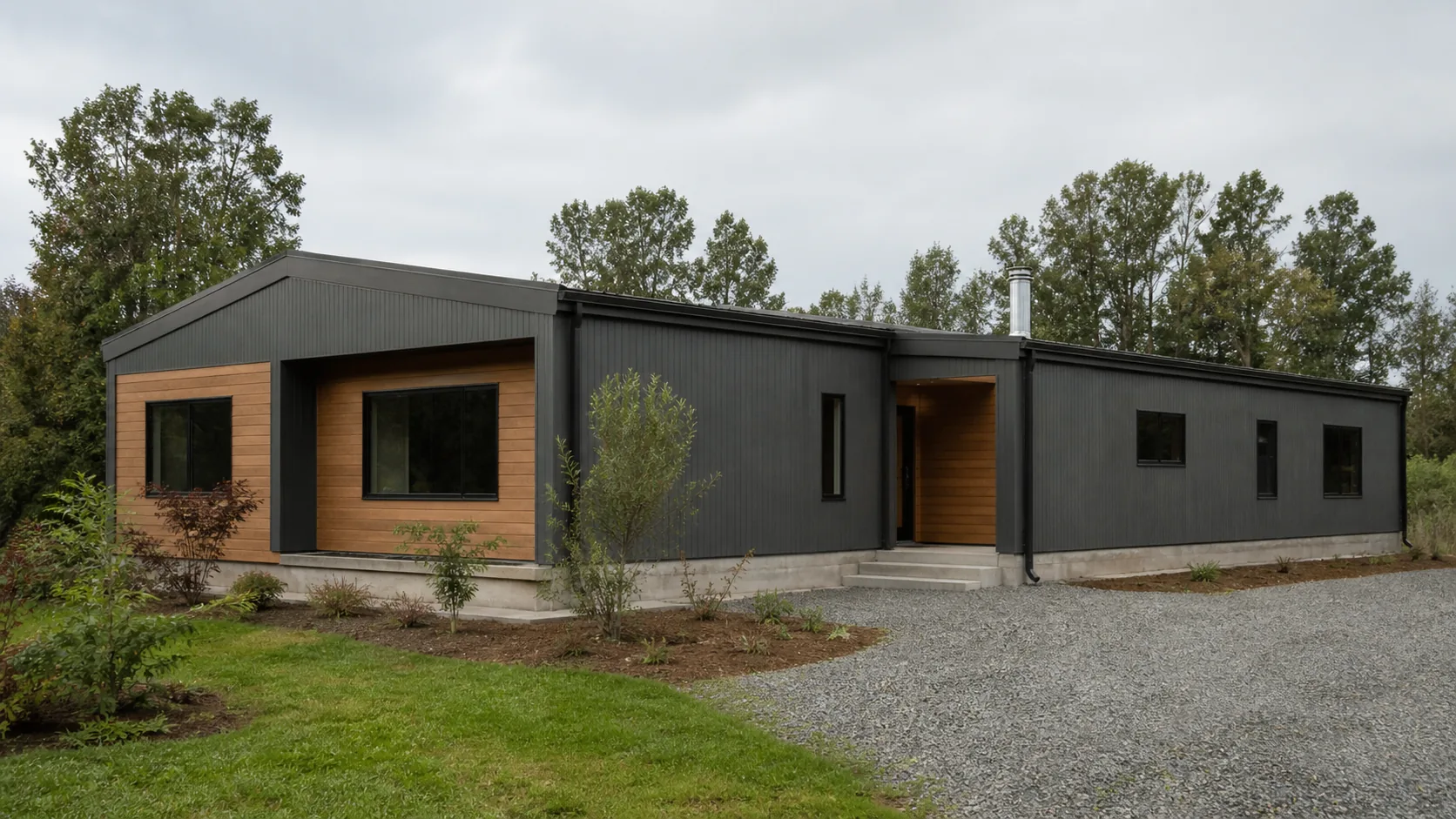 Casa familiar en panel SIP para Lo Barnechea