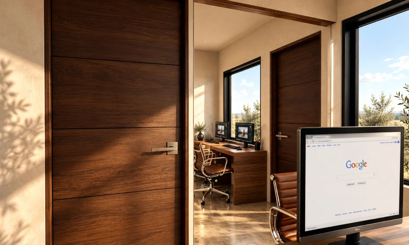 Interior referencial de la oficina modular Aconcagua