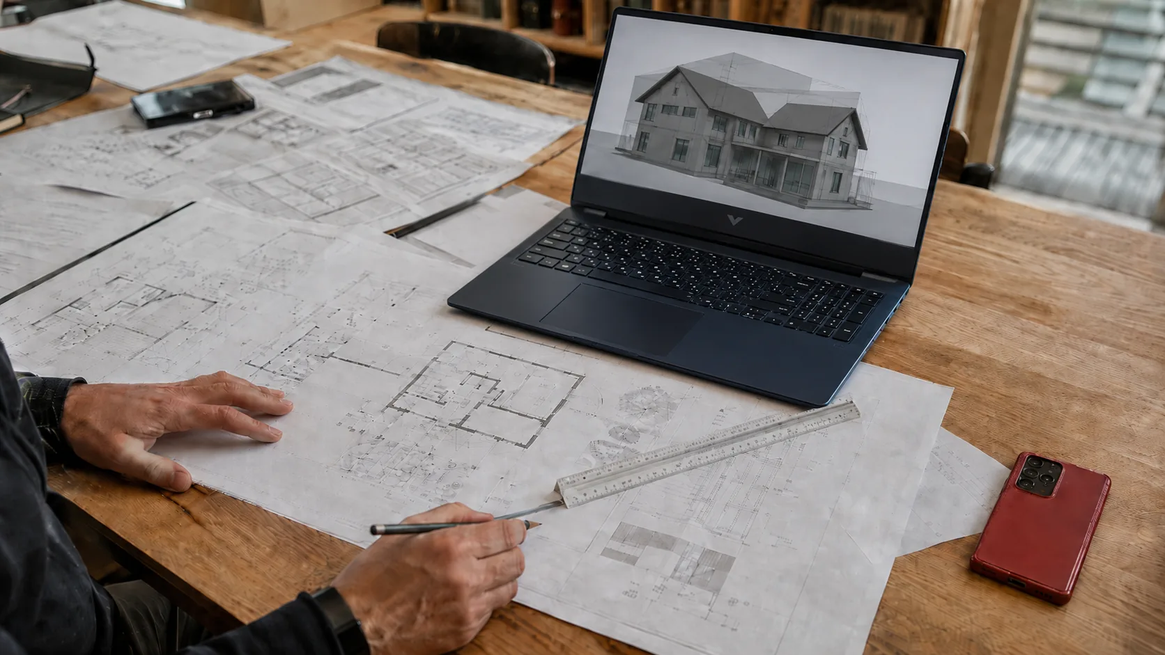 Planos de arquitectura para revisar y cotizar casa SIP