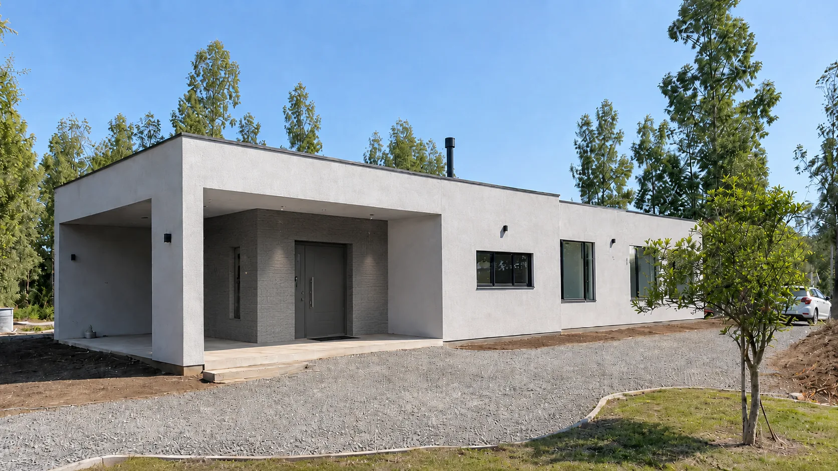 Casa SIP terminada como referencia visual de proyecto ejecutado