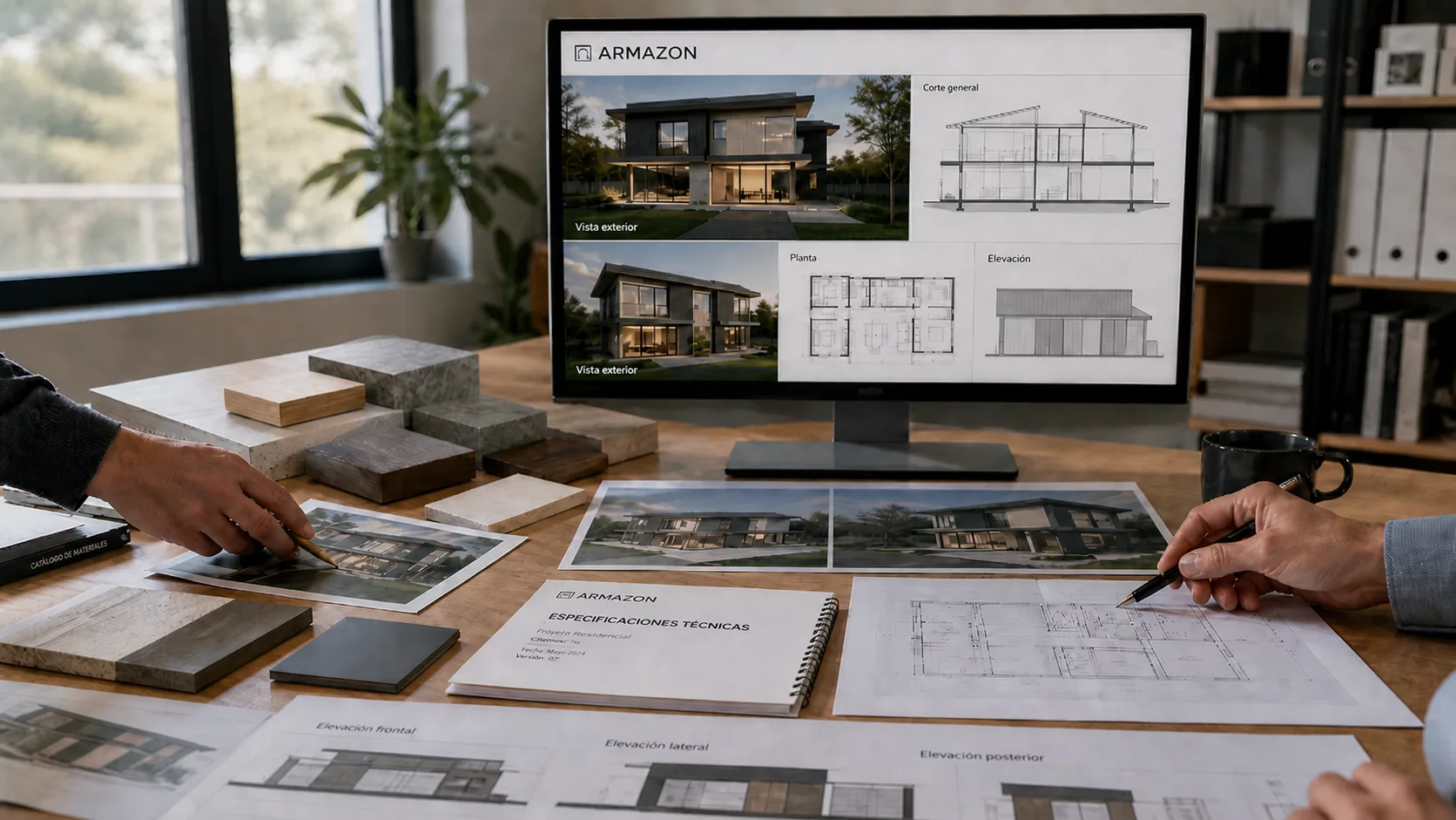 Renders de avance para diseño de casa SIP
